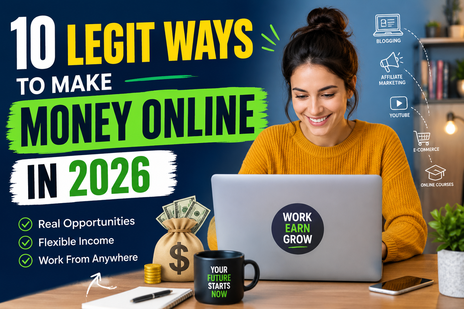 10 Legit Ways to Make Money Online in 2026