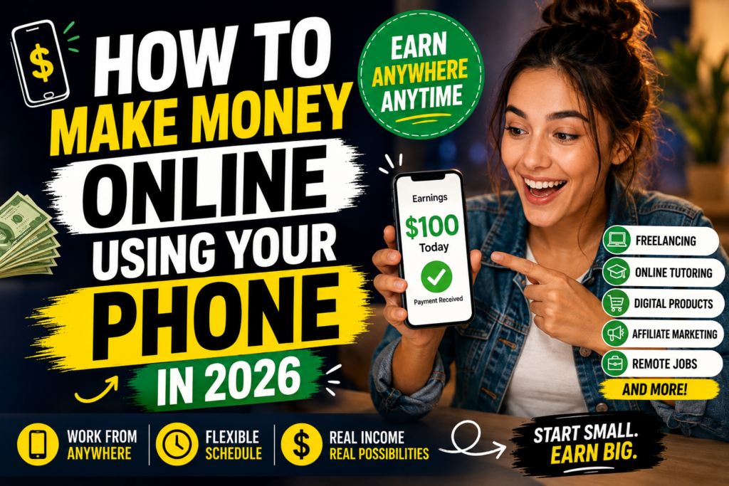 How to Make Money Online Using Your Phone in 2026
