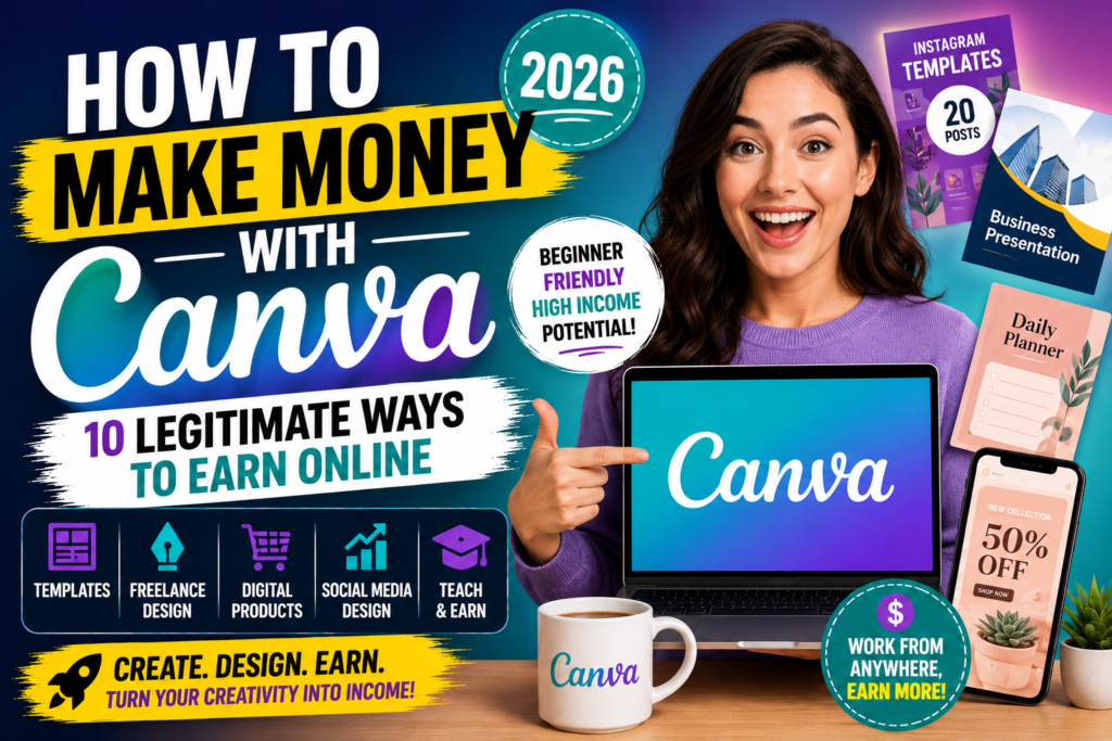 How to Make Money With Canva in 2026: 10 Legitimate Ways to Earn Online